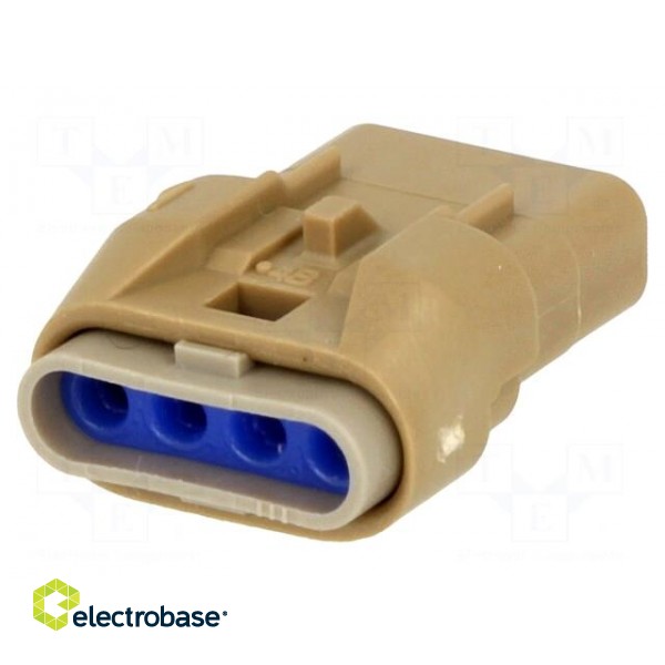 Connector: wire-wire | Mizu-P25 | plug | female | PIN: 4 | IP67 | 4A | 2.5mm image 1