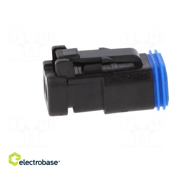 Connector: wire-wire | PX0 | female | plug | for cable | PIN: 2 | black image 7