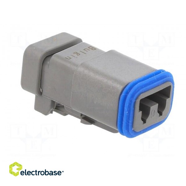 Connector: wire-wire | PX0 | female | plug | for cable | PIN: 2 | grey paveikslėlis 8
