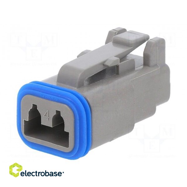 Connector: wire-wire | PX0 | female | plug | for cable | PIN: 2 | grey фото 1