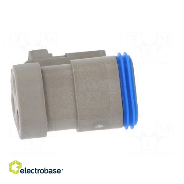 Connector: wire-wire | PX0 | female | plug | for cable | PIN: 3 | grey paveikslėlis 7