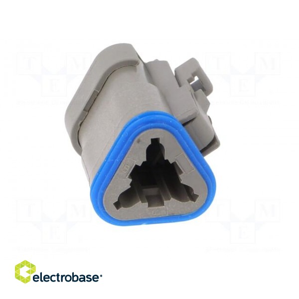 Connector: wire-wire | PX0 | female | plug | for cable | PIN: 3 | grey paveikslėlis 9