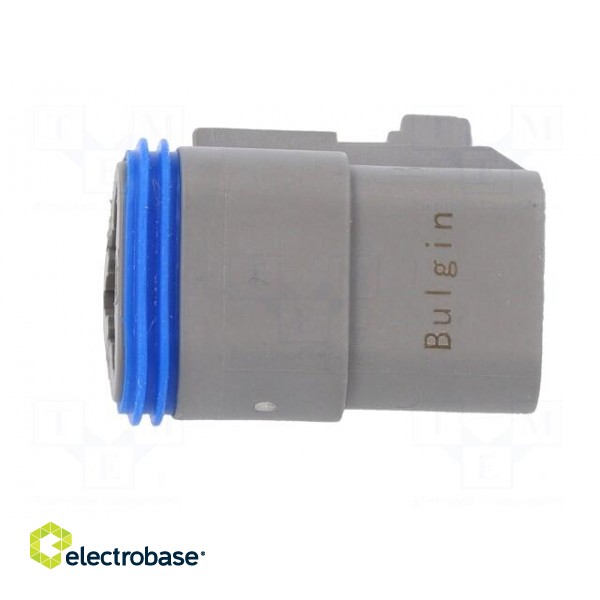 Connector: wire-wire | PX0 | female | plug | for cable | PIN: 3 | grey paveikslėlis 3