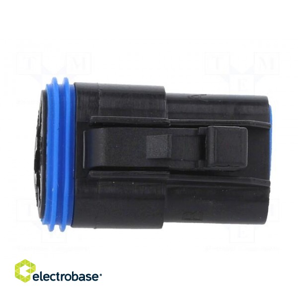 Connector: wire-wire | PX0 | female | plug | for cable | PIN: 3 | black paveikslėlis 3