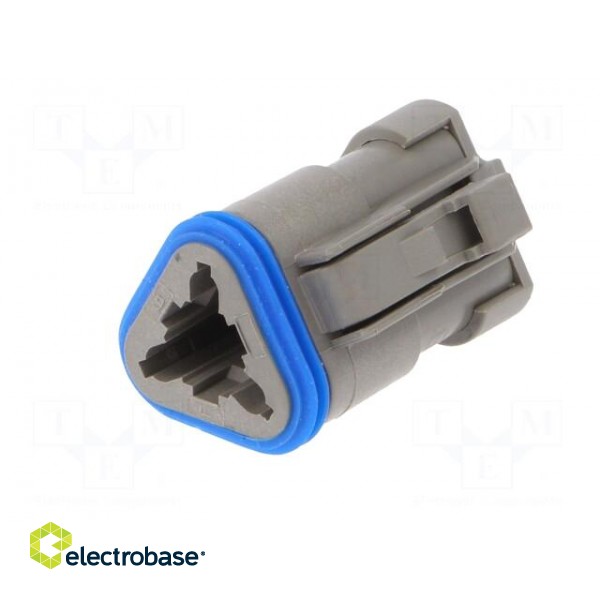 Connector: wire-wire | PX0 | female | plug | for cable | PIN: 3 | grey image 2