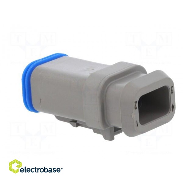 Connector: wire-wire | PX0 | female | plug | for cable | PIN: 4 | grey image 4