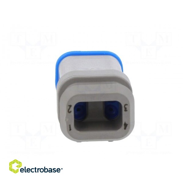Connector: wire-wire | PX0 | female | plug | for cable | PIN: 4 | grey image 5
