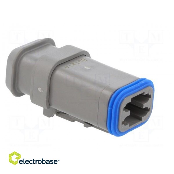Connector: wire-wire | PX0 | female | plug | for cable | PIN: 4 | grey image 8