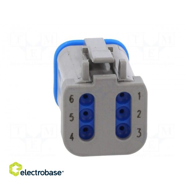 Connector: wire-wire | PX0 | female | plug | for cable | PIN: 6 | grey image 5