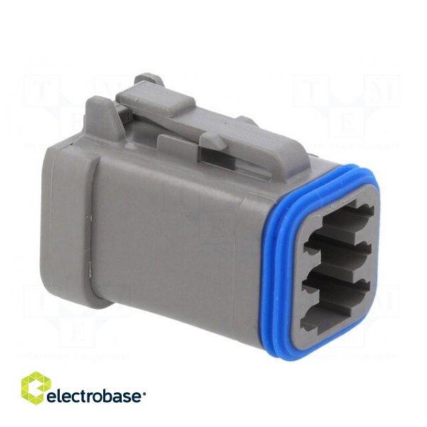 Connector: wire-wire | PX0 | female | plug | for cable | PIN: 6 | grey image 8