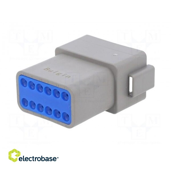 Connector: wire-wire | PX0 | male | plug | for cable | PIN: 12 | grey | IP68 image 6