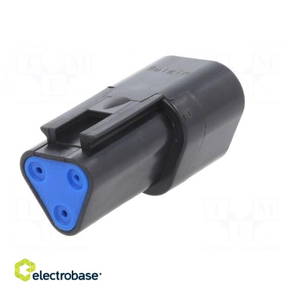 Connector: wire-wire | PX0 | male | plug | for cable | PIN: 3 | black | IP68 paveikslėlis 6