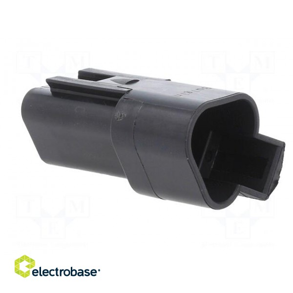 Connector: wire-wire | PX0 | male | plug | for cable | PIN: 3 | black | IP68 paveikslėlis 8