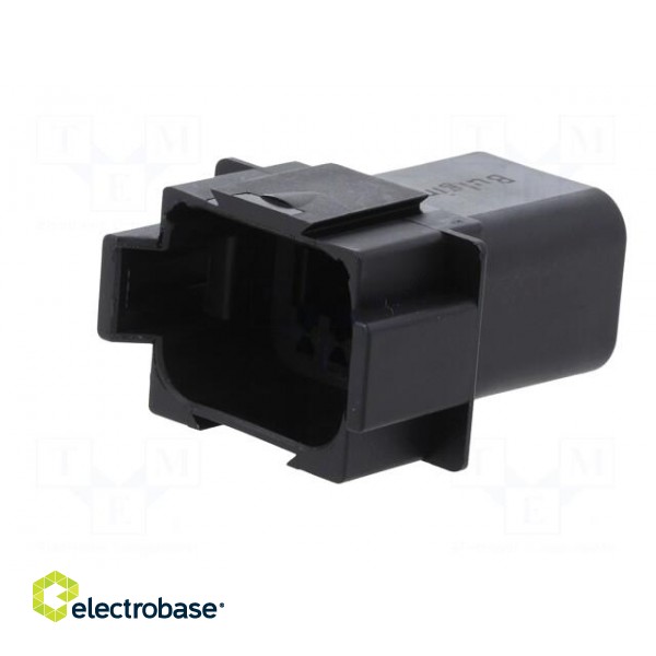 Connector: wire-wire | PX0 | male | plug | for cable | PIN: 8 | black | IP68 image 2