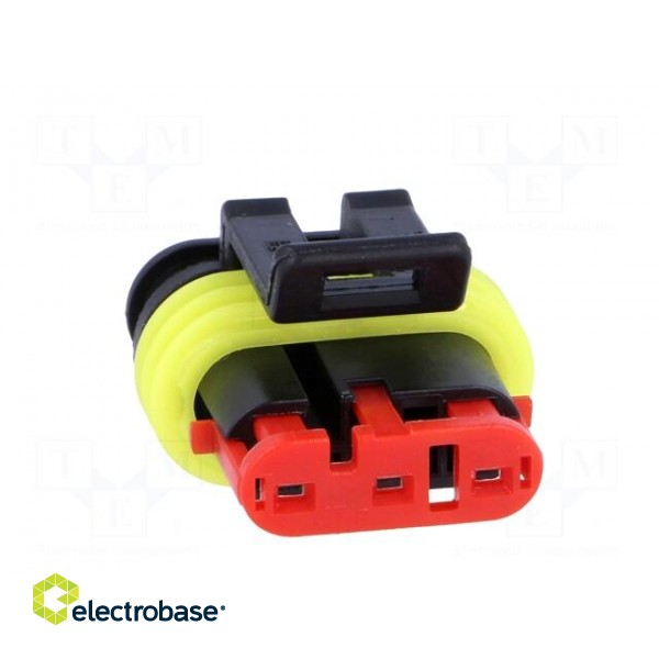 Connector: wire-wire | Superseal 1.5 | plug | female | PIN: 3 | IP67 image 9