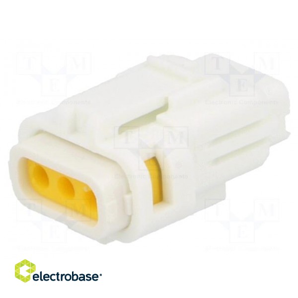 Connector: wire-wire/PCB | 565,E-Seal | plug | female | IP67 | white image 1