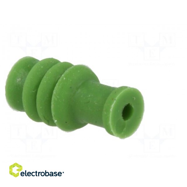 Gasket for wire | green | Øcable: 2.1mm | Øhole: 3.6mm image 8