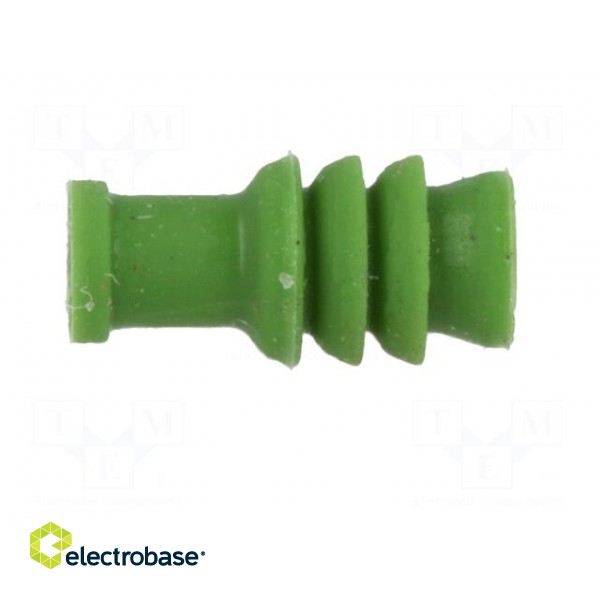Gasket for wire | green | Øcable: 2.1mm | Øhole: 3.6mm image 3