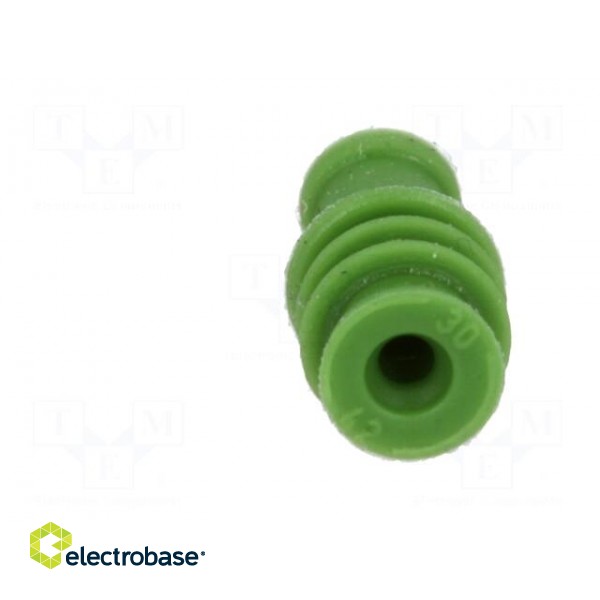 Gasket for wire | green | Øcable: 2.1mm | Øhole: 3.6mm фото 5