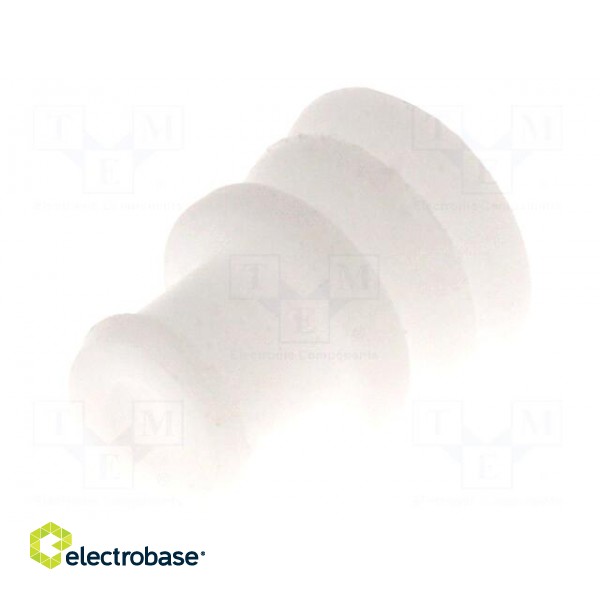 Gasket for wire | white | Øcable: 2.2÷3mm | Øout: 5.6mm