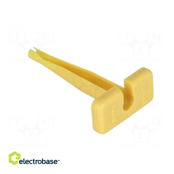Tool: for  removal | yellow | 12AWG | Application: contacts image 4