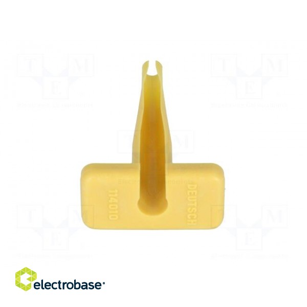 Tool: for  removal | yellow | 12AWG | Application: contacts image 5