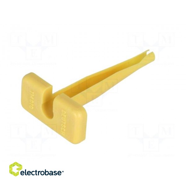 Tool: for  removal | yellow | 12AWG | Application: contacts image 6