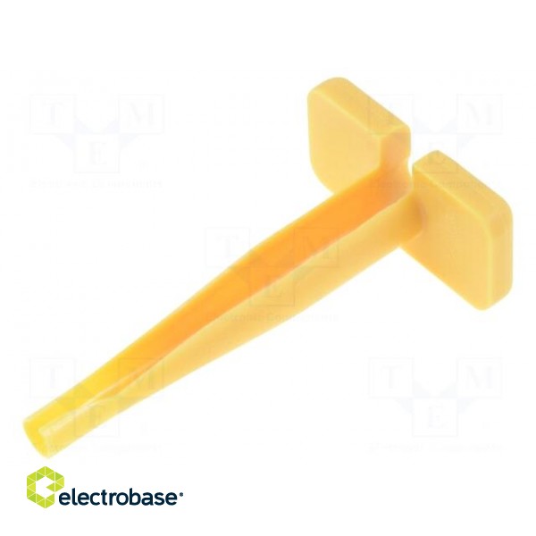 Tool: for  removal | yellow | 12AWG | Application: contacts image 1