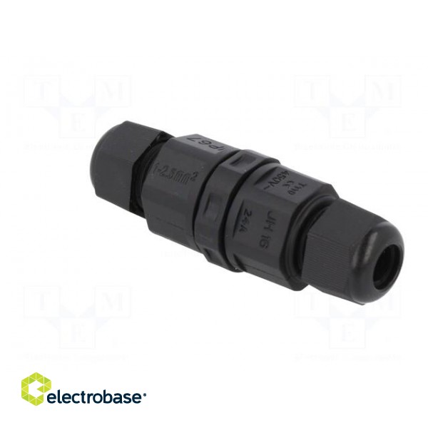 Coupler | Connector: AC supply | 5A | IP67 | 250V | screw terminal фото 4