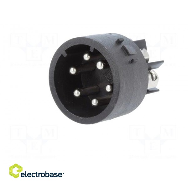 Connector: circular | male | PIN: 6 | nickel plated | 3A | 250V | 1mm2 image 2