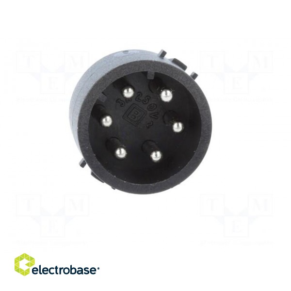 Connector: circular | male | PIN: 6 | nickel plated | 3A | 250V | 1mm2 image 9