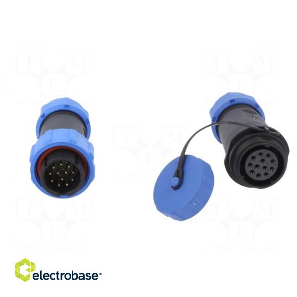 Connector: circular | male + female | PIN: 12 | 3A | IP67 | 500V image 9