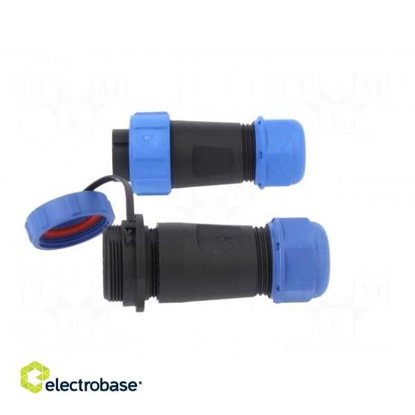 Connector: circular | male + female | PIN: 12 | 3A | IP67 | 500V image 3