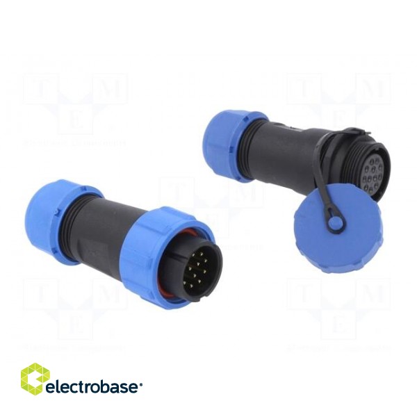Connector: circular | male + female | PIN: 12 | 3A | IP67 | 500V image 8