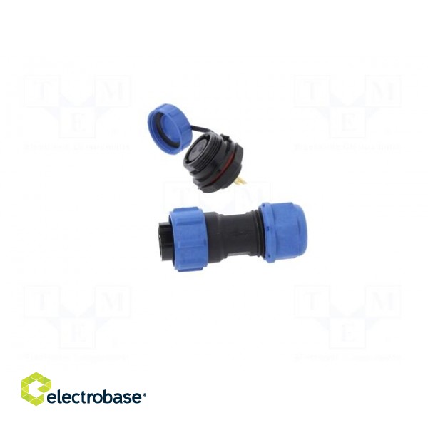 Connector: circular | male + female | PIN: 2 | 3A | IP67 | 500V image 3
