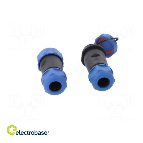 Connector: circular | male + female | PIN: 2 | 3A | IP67 | 500V image 5