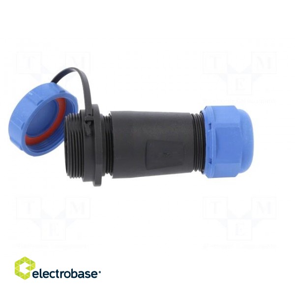 Connector: circular | male + female | PIN: 4 | 3A | IP67 | 500V image 3