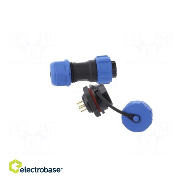 Connector: circular | male + female | PIN: 4 | 3A | IP67 | 500V image 7