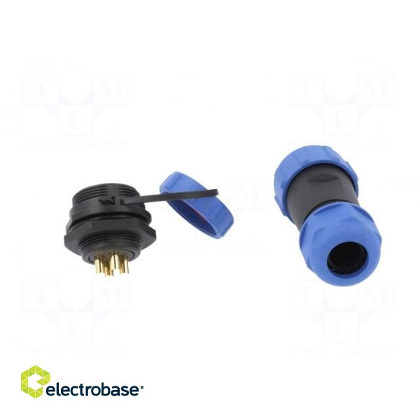 Connector: circular | male + female | PIN: 4 | 3A | IP67 | 500V image 5