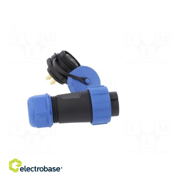 Connector: circular | male + female | PIN: 4 | 3A | IP67 | 500V фото 7