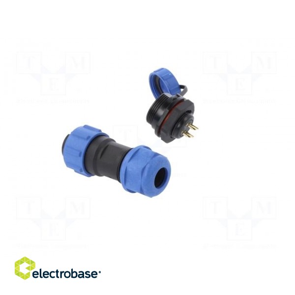 Connector: circular | male + female | PIN: 4 | 3A | IP67 | 500V image 4
