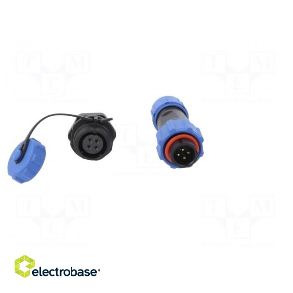 Connector: circular | male + female | PIN: 4 | 5A | IP67 | 500V image 9