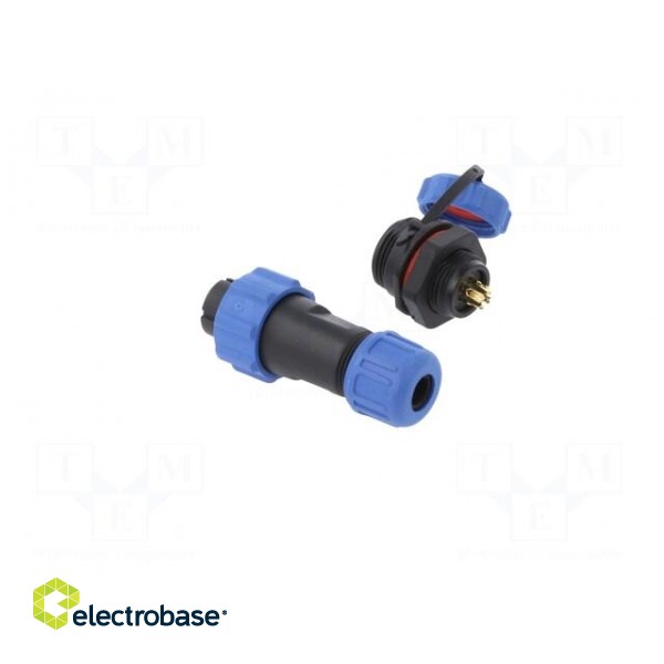 Connector: circular | male + female | PIN: 4 | 5A | IP67 | 500V image 4