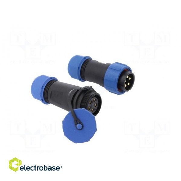 Connector: circular | male + female | PIN: 5 | 3A | IP67 | 500V image 8
