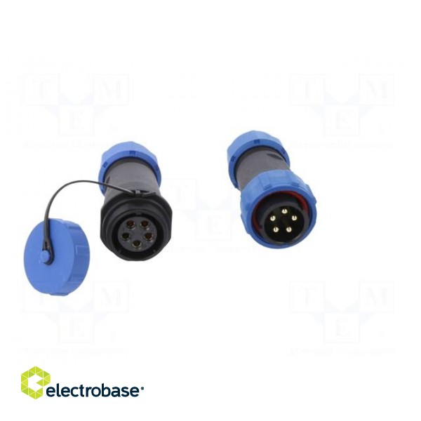 Connector: circular | male + female | PIN: 5 | 3A | IP67 | 500V image 9