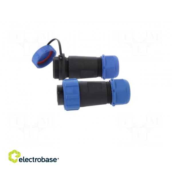Connector: circular | male + female | PIN: 5 | 3A | IP67 | 500V image 3