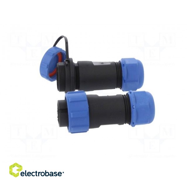 Connector: circular | male + female | PIN: 7 | 3A | IP67 | 500V image 3