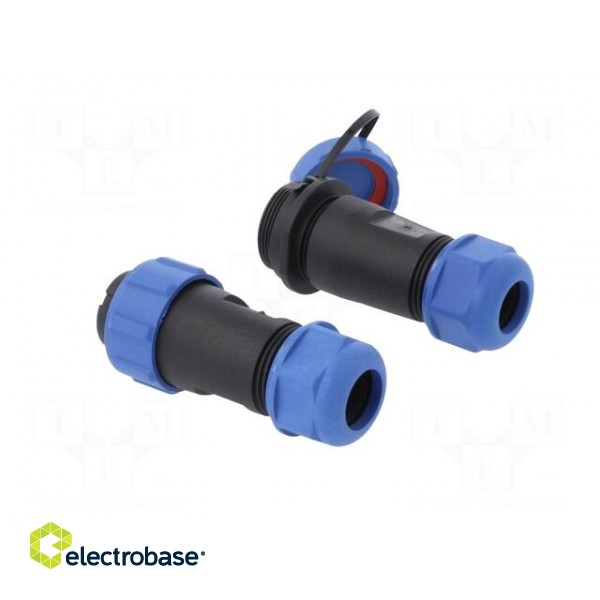 Connector: circular | male + female | PIN: 7 | 3A | IP67 | 500V image 4