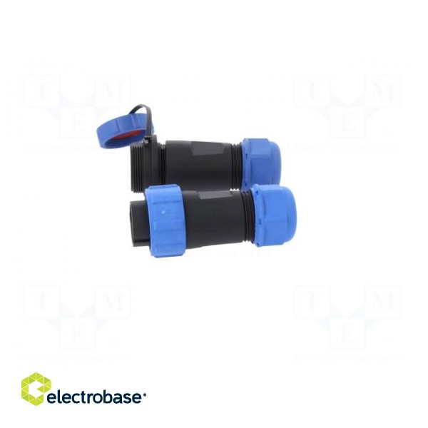 Connector: circular | male + female | PIN: 9 | 3A | IP67 | 500V image 3