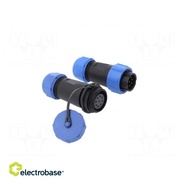 Connector: circular | male + female | PIN: 9 | 3A | IP67 | 500V image 8